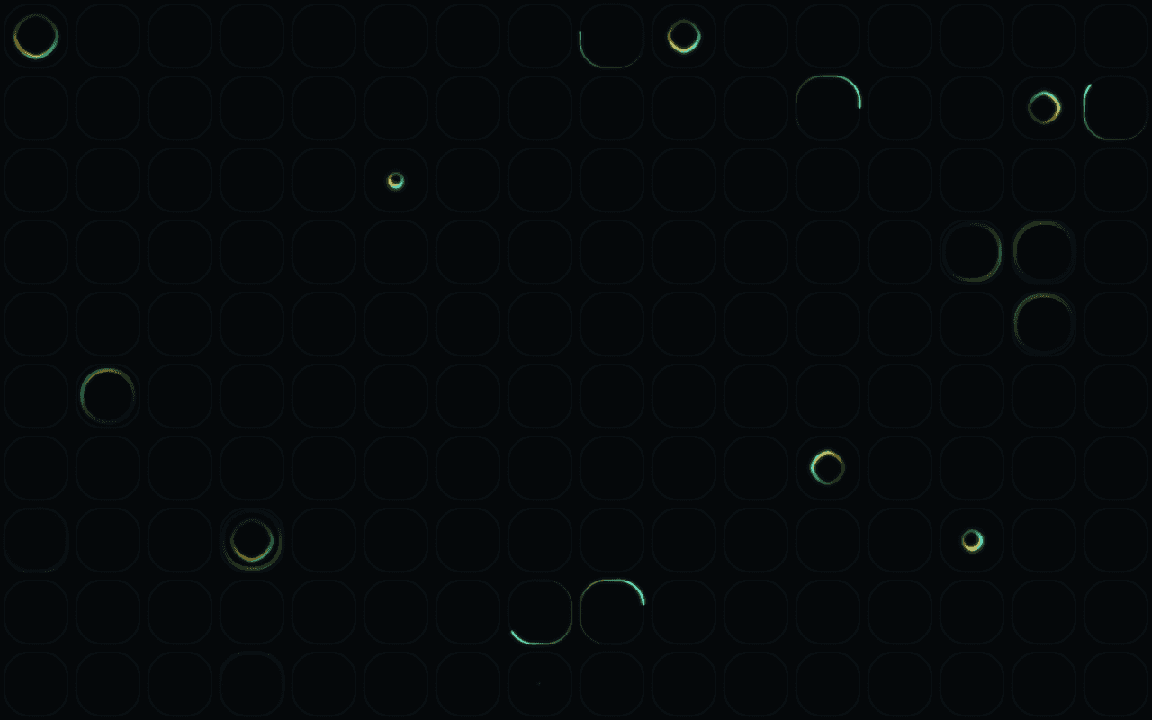 Pulse Grid used behind an example interface