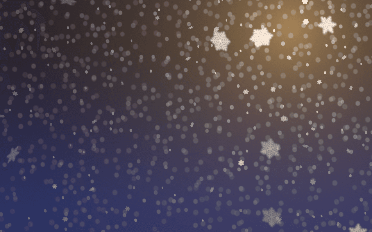 Snowfall used behind an example interface